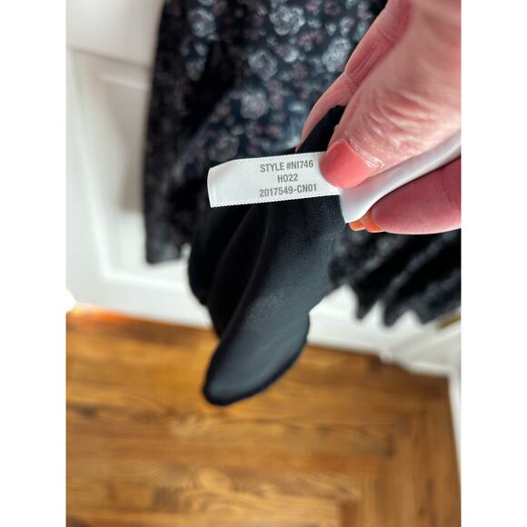 NWT Madewell Enchanted Floral Georgette V-Neck Midi Dress Size 1X, 2X - Picture 10 of 11